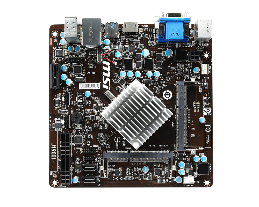 MSI J1900I NA (integrated CPU) mini ITX – image 2