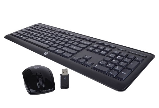 HP 667218-151 keyboard Mouse included RF Wireless Greek Black – image 2