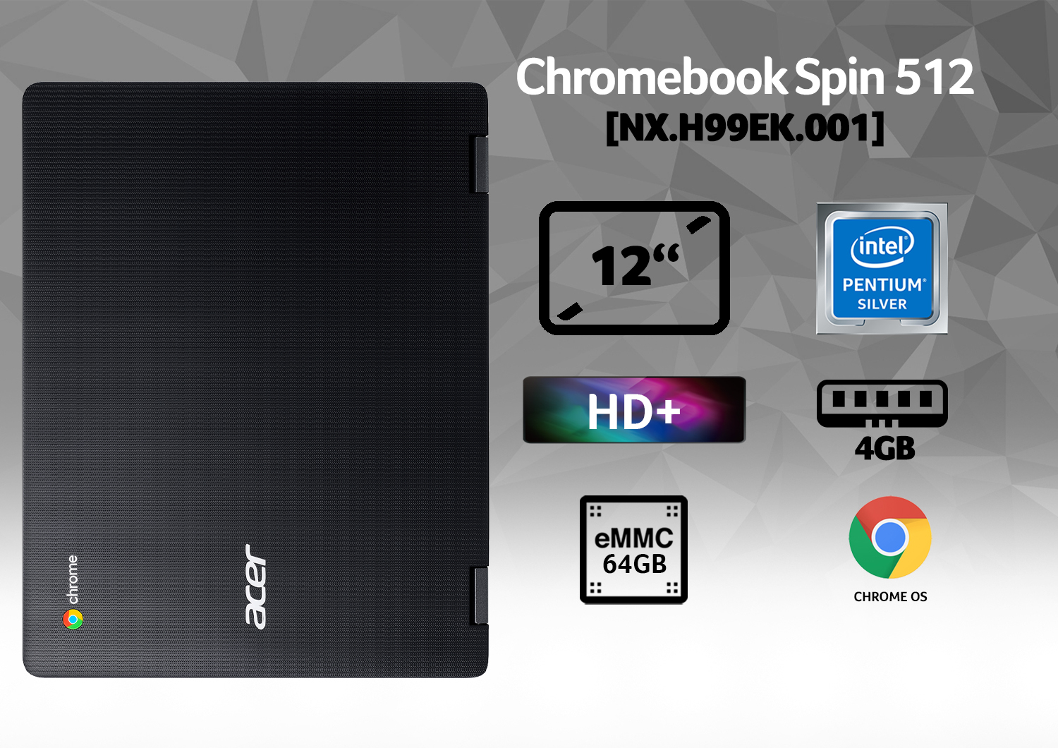 Acer Chromebook NX.H99EK.001 laptop Intel® Pentium® Silver N5000 – image 9