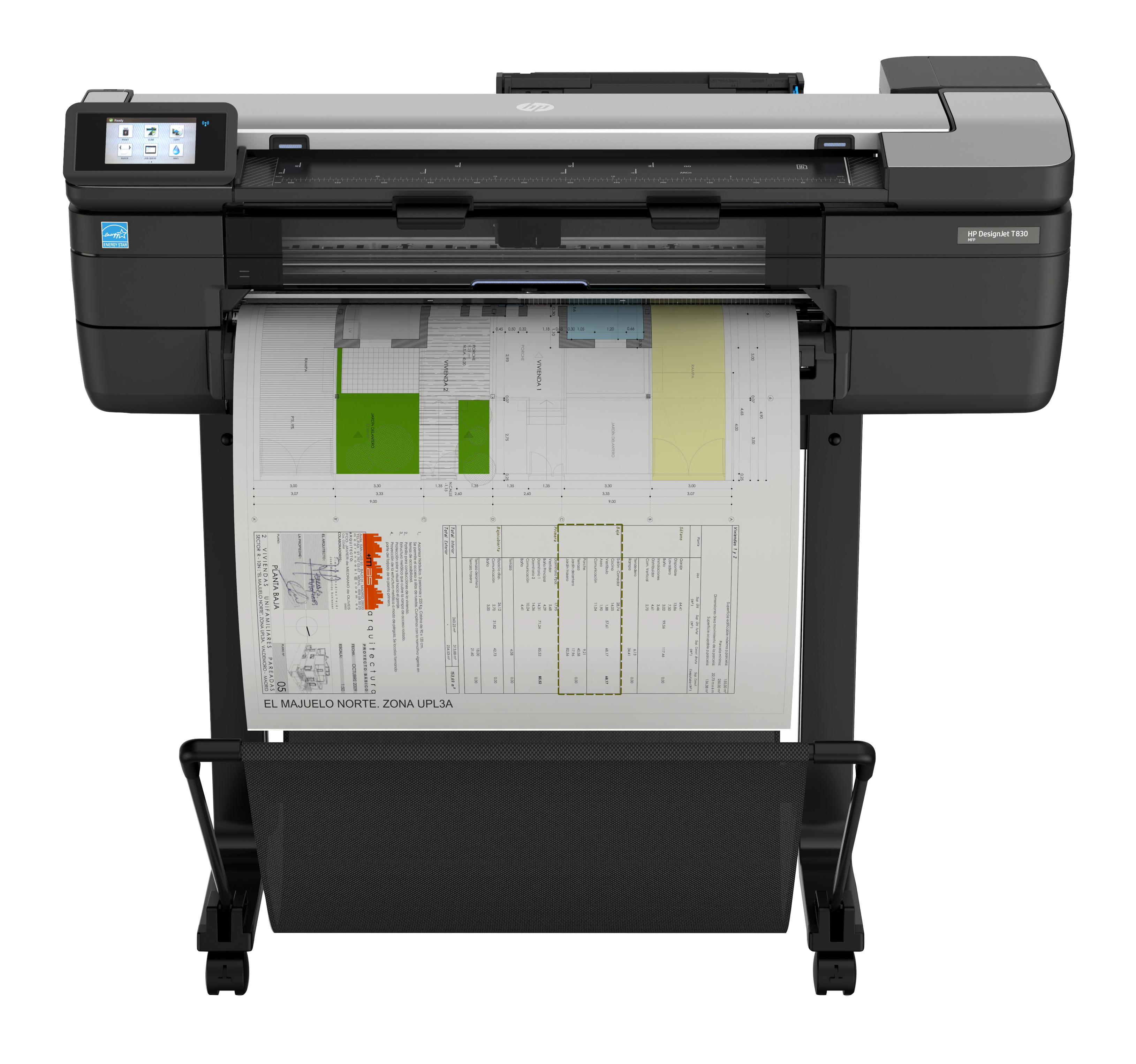 HP Designjet T830 24-in Multifunction Printer. Page description languages: HP-GL/2, TIFF, JPEG, HP-RTL, CALS G4, URF, Prin
