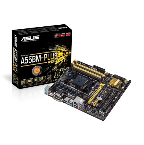 ASUS A55BM-PLUS/CSM AMD A55 FCH Socket FM2+ micro ATX