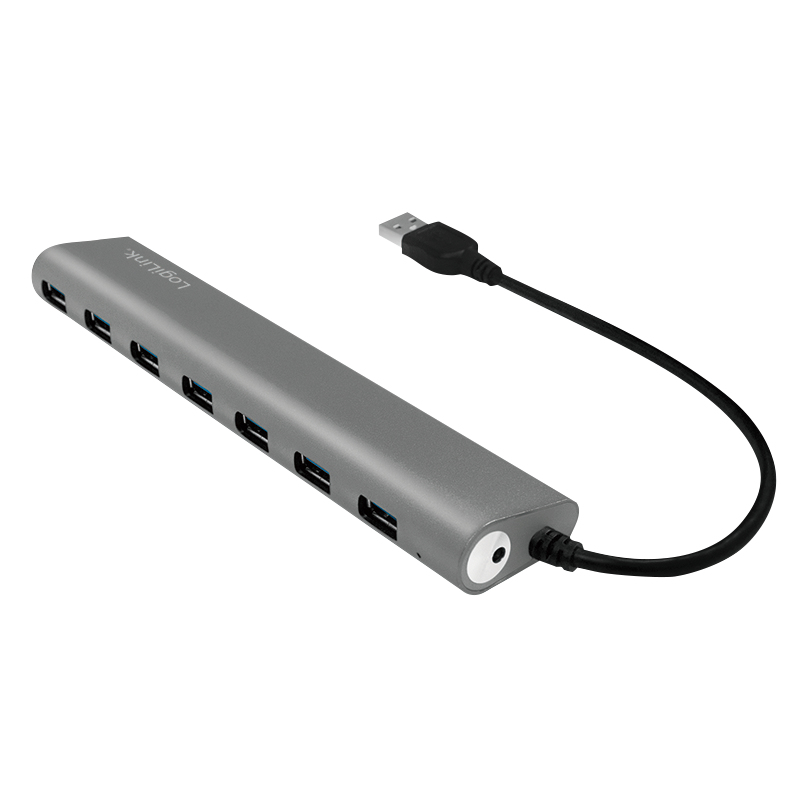 LogiLink UA0308 interface hub USB 3.2 Gen 1 (3.1 Gen 1) Type-A 5000 Mbit/s Grey – image 4