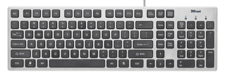 Trust 16713 keyboard Universal USB Turkish Grey – image 2