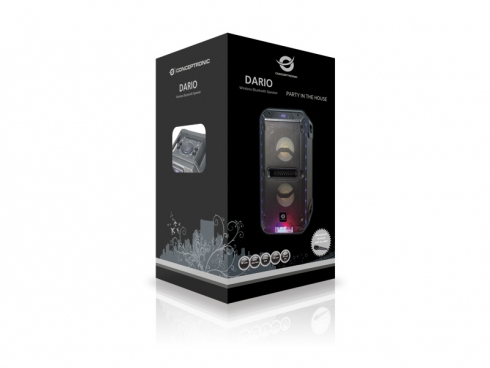Conceptronic DARIO Wireless Bluetooth Speaker, black – image 3