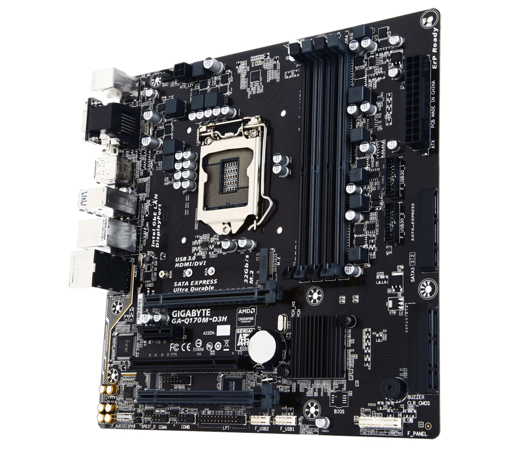 GIGABYTE GA-Q170M-D3H motherboard Intel® Q170 LGA 1151 (Socket H4) ATX – image 3