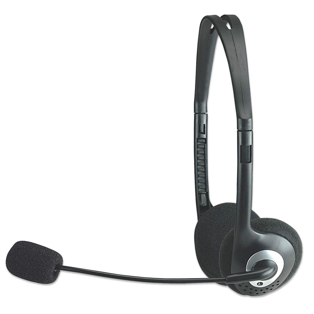 Manhattan Stereo On-Ear Headset (3.5mm), Microphone Boom, In-Line Volume Control, Foam Earpads, Standard – image 3