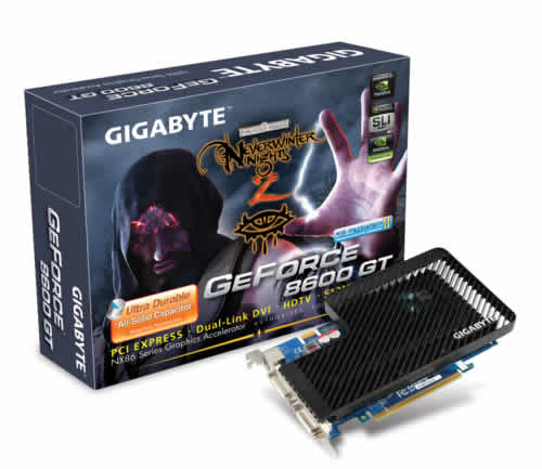 GIGABYTE GeForce 8600 GT GPU, 512MB