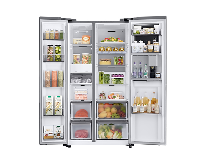 Samsung RH69B8941S9/EU side-by-side refrigerator Freestanding Silver – image 4