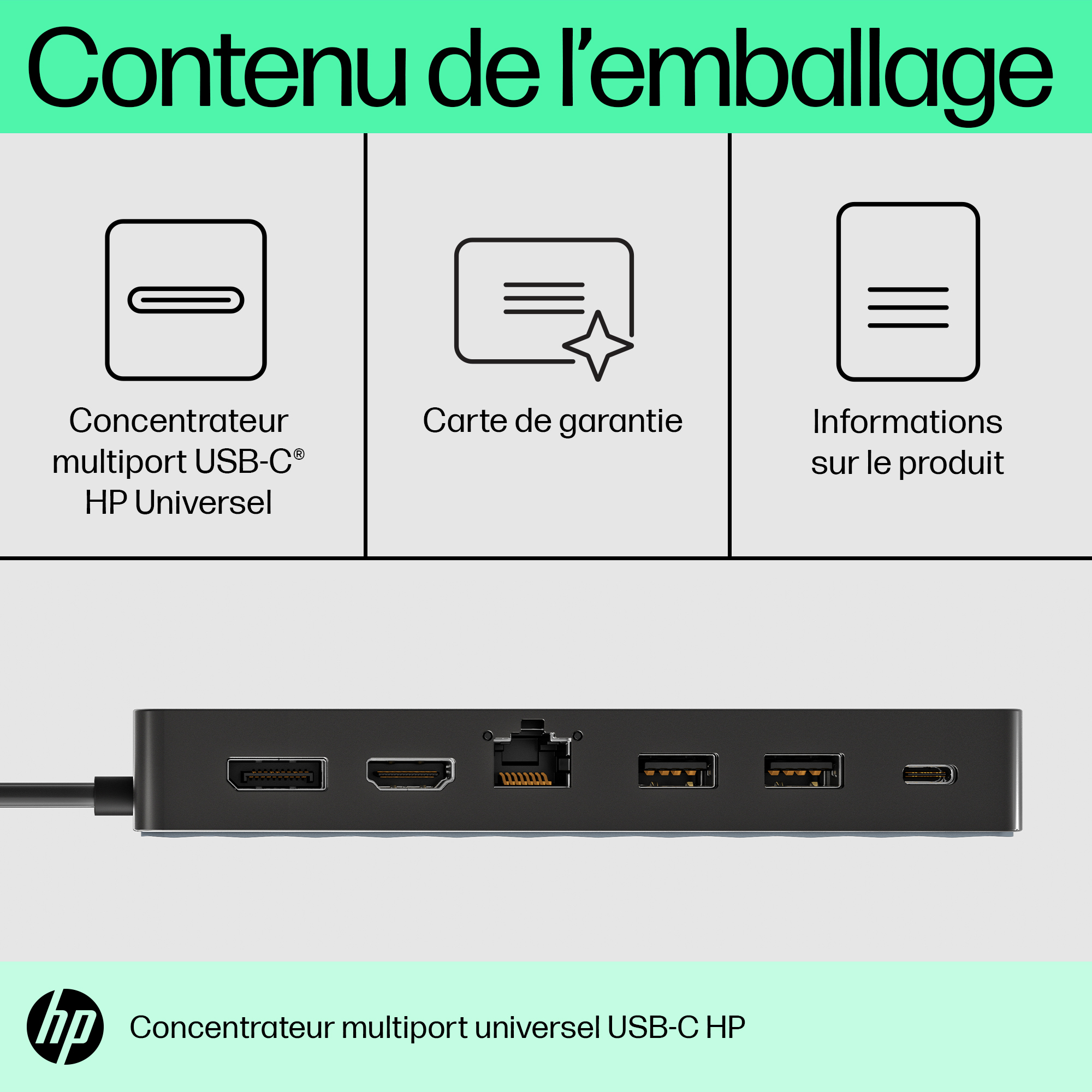 HP Universal USB-C Multiport Hub. Connectivity technology: Docking, Host interface: USB 3.2 Gen 2 (3.1 Gen 2) Type-C. Prod