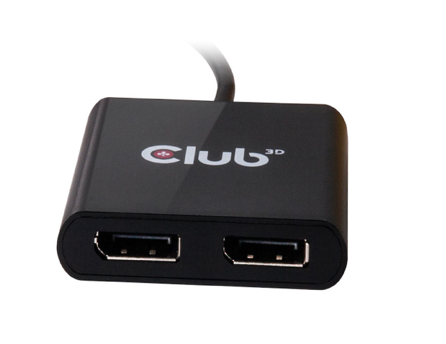 CLUB3D MST Hub USB3.1 (Gen1) Type C to DisplayPort™ 1.2 Dual Monitor – image 2