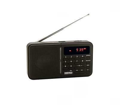 Daewoo DRP-122B radio Personal Digital Black