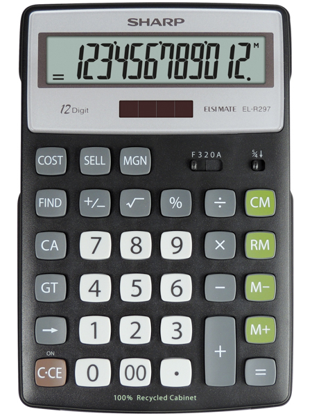 EL-R297 calculator Desktop Financial Black, Grey