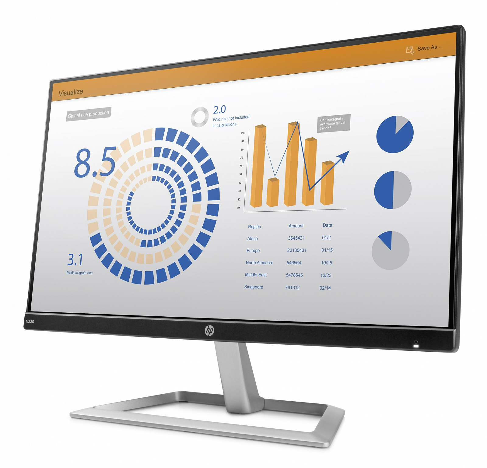 HP N220 computer monitor – image 3