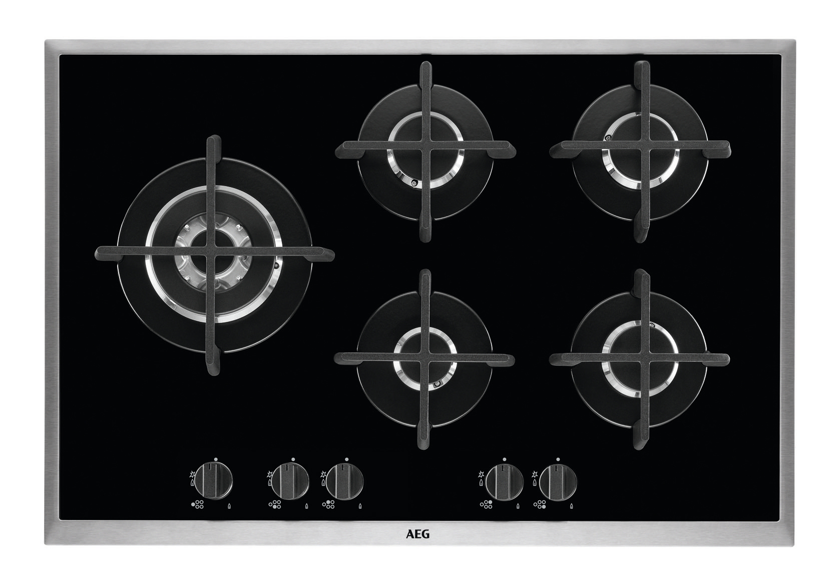 AEG HG795550XB Black Built-in Gas 5 zone(s)