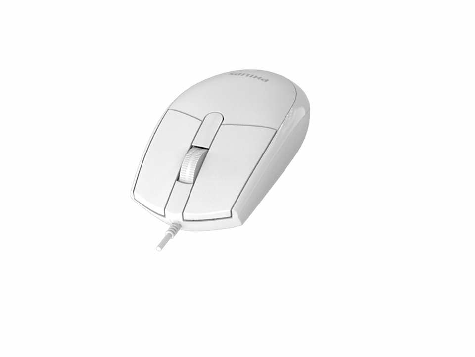 Philips 2000 series SPK7237W/93 mouse Universal Ambidextrous USB Type-A Optical 1200 DPI – image 3