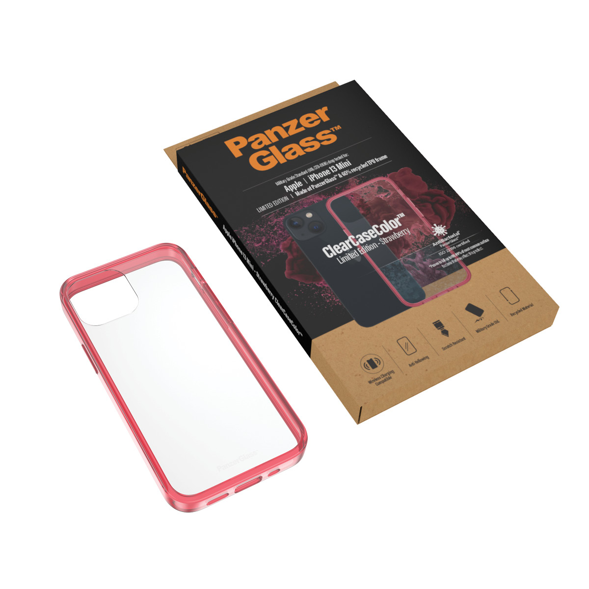 PanzerGlass® ClearCaseColor™ iPhone 13 Mini - Strawberry – image 5