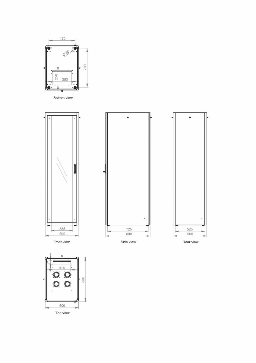 Equip Basic Flex 19' Cabinet, 42U – image 9