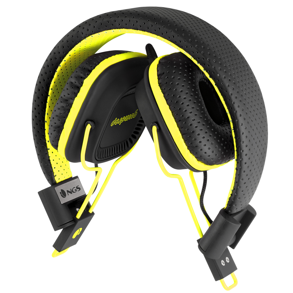 NGS ELEC-HEADP-0060 headphones/headset Wired Head-band Calls/Music Black, Yellow – image 6