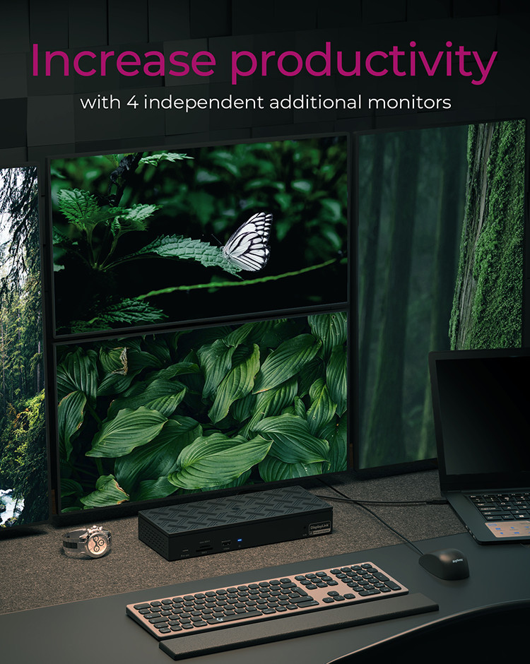 ICY BOX 17-in-1 DisplayLink Notebook DockingStation – image 2
