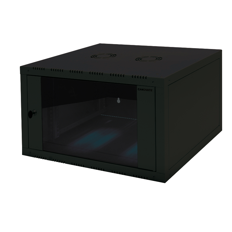 LogiLink W06E64B rack cabinet 6U Wall mounted rack Black