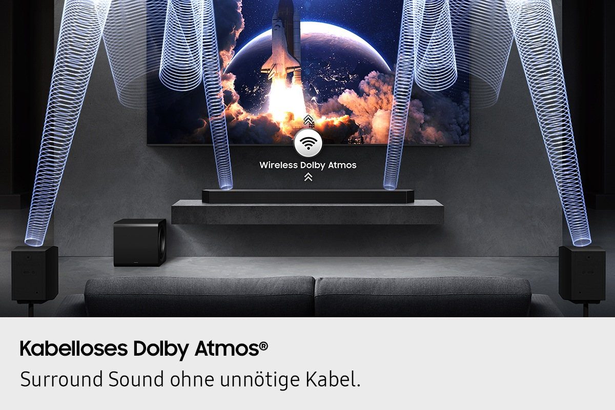Q-Serie Soundbar HW-Q995GF 11.1.4-Kanal Subwoofer & Rücklautsprecher (2025)