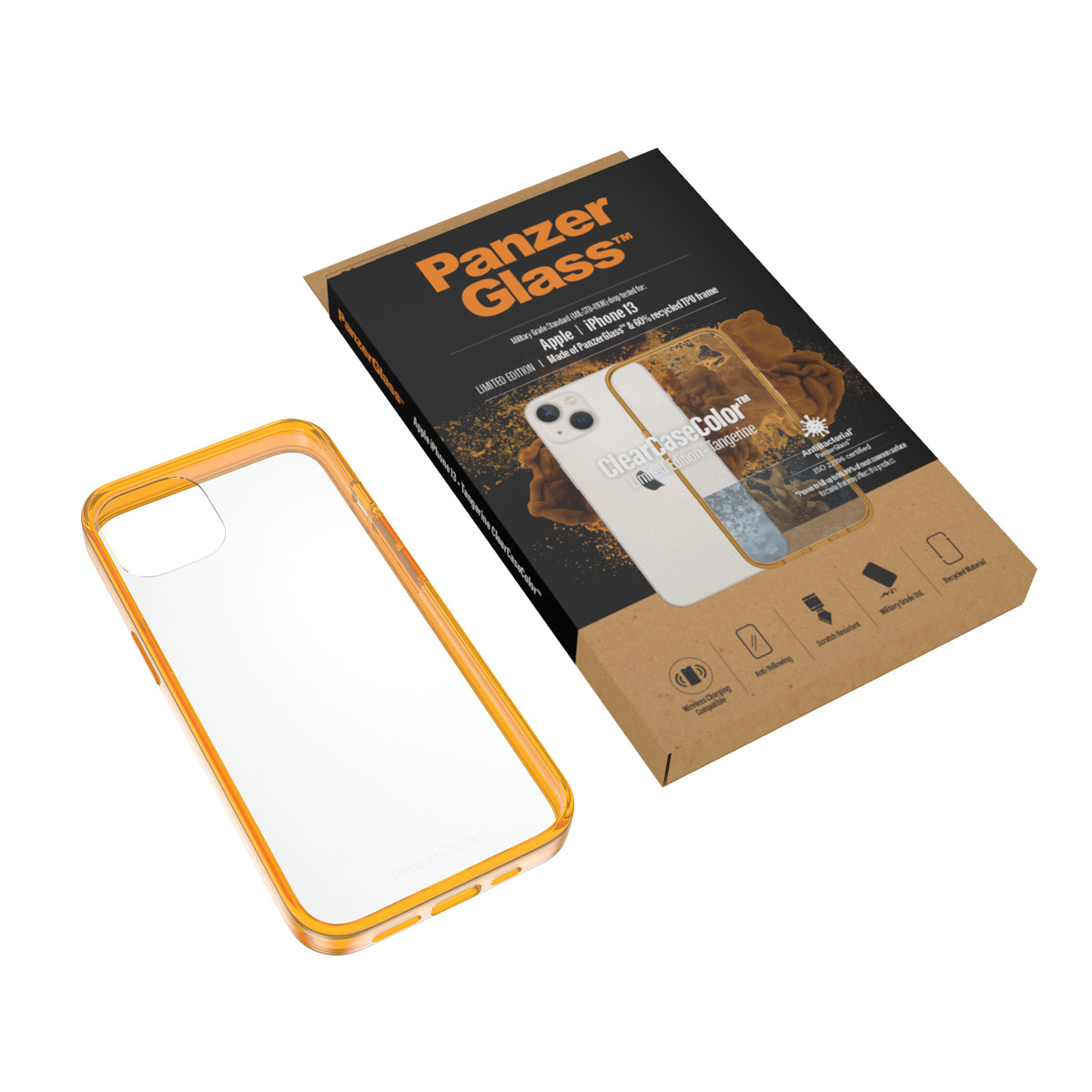 PanzerGlass ® ClearCaseColor™ iPhone 13 - Tangerine – image 5