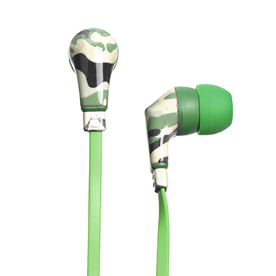 Celly HSC02 headphones/headset Wired In-ear Camouflage, Green – image 3