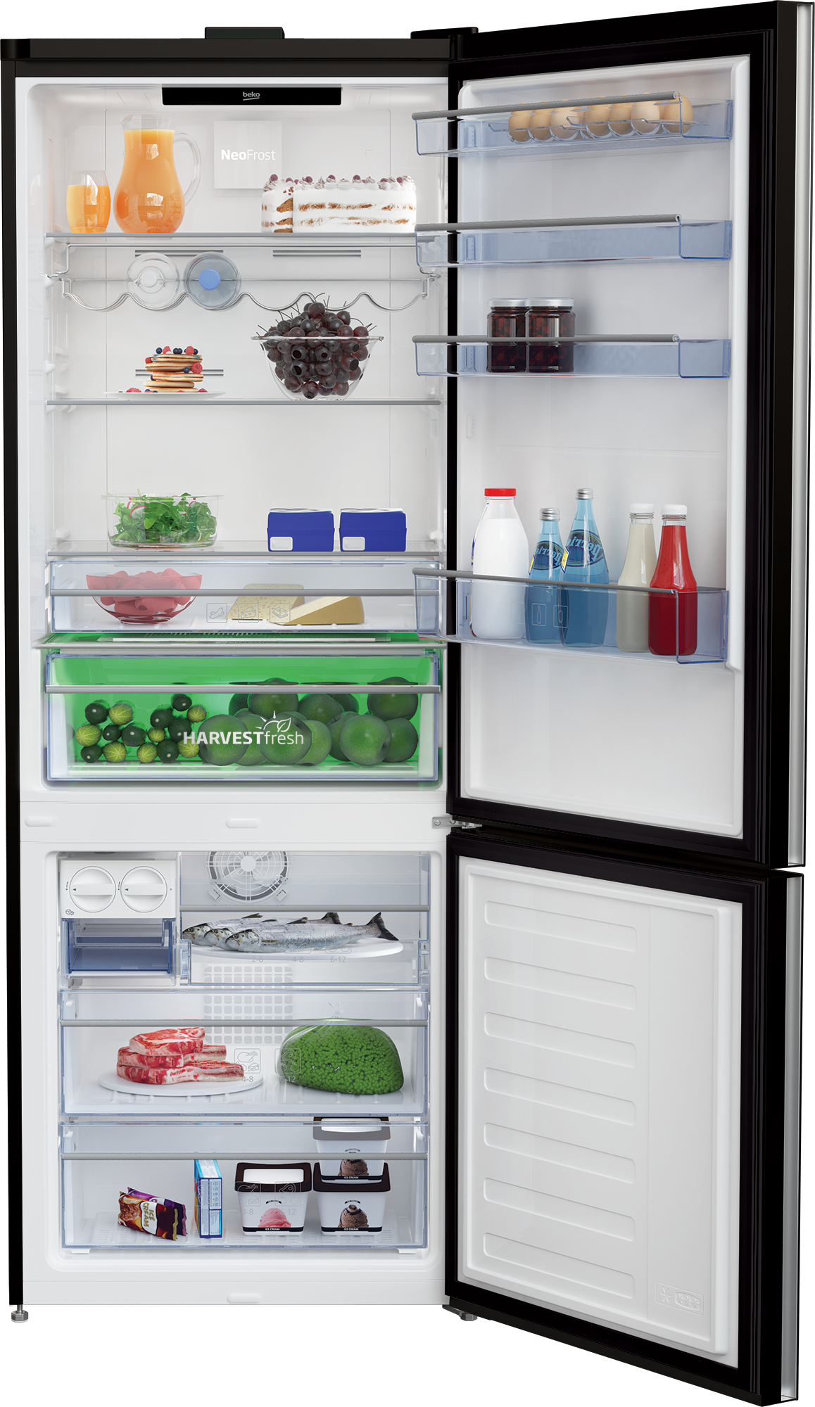 Beko RCNE560E60ZGBHN fridge-freezer Freestanding – image 3