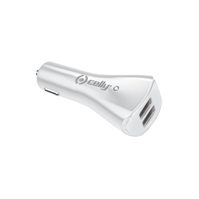 Celly CCUSB22W mobile device charger Universal White Cigar lighter Auto