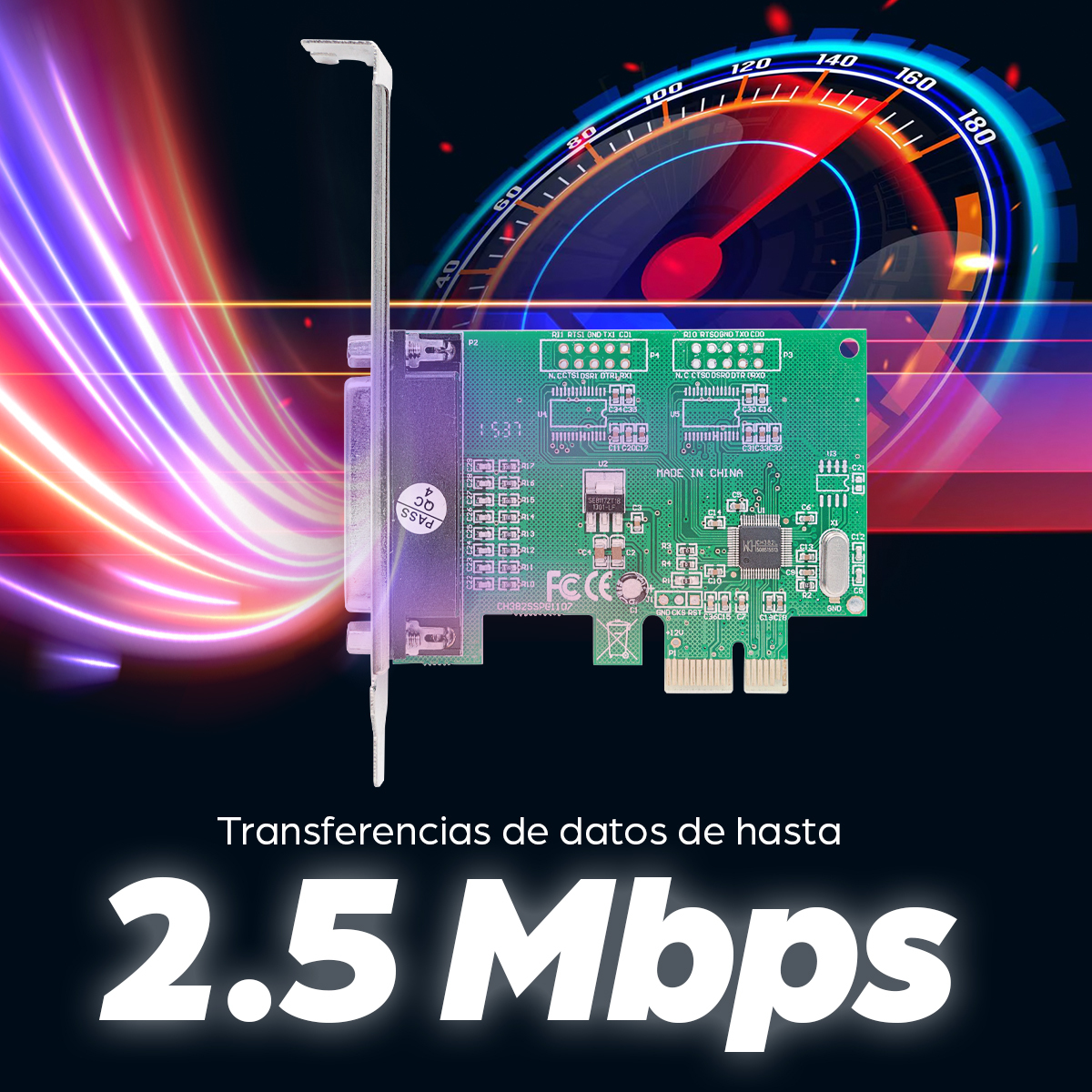 Tarjeta PCIe Paralelo Manhattan 152099, 1x DB25