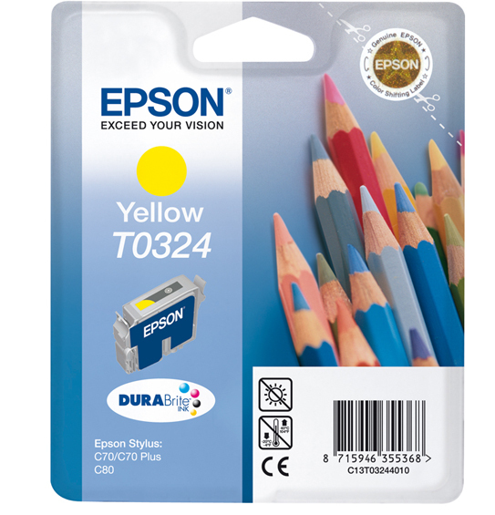 Epson T0324 Yellow DURABrite Ink Cartridge (Pencils)