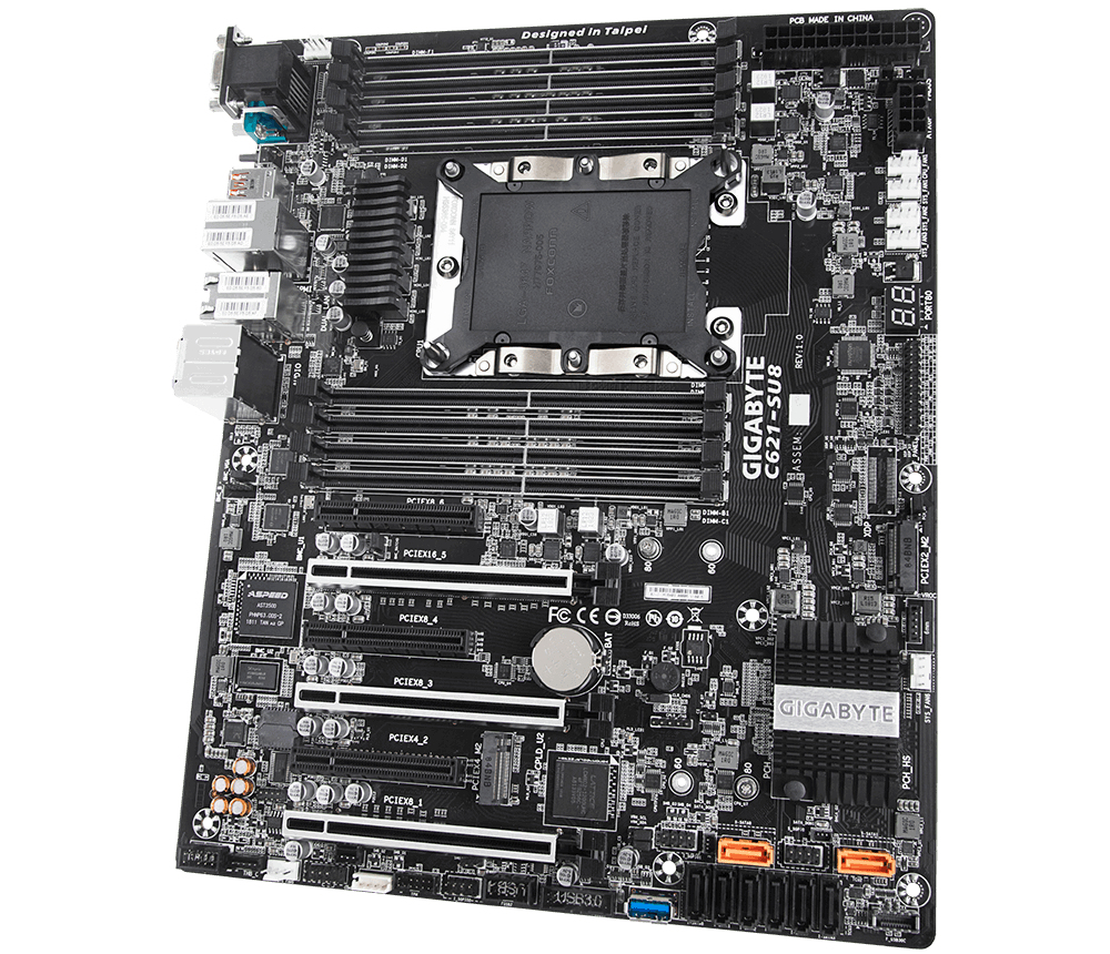 GIGABYTE C621-SU8 motherboard Intel® C621 LGA 3647 (Socket P) ATX – image 4