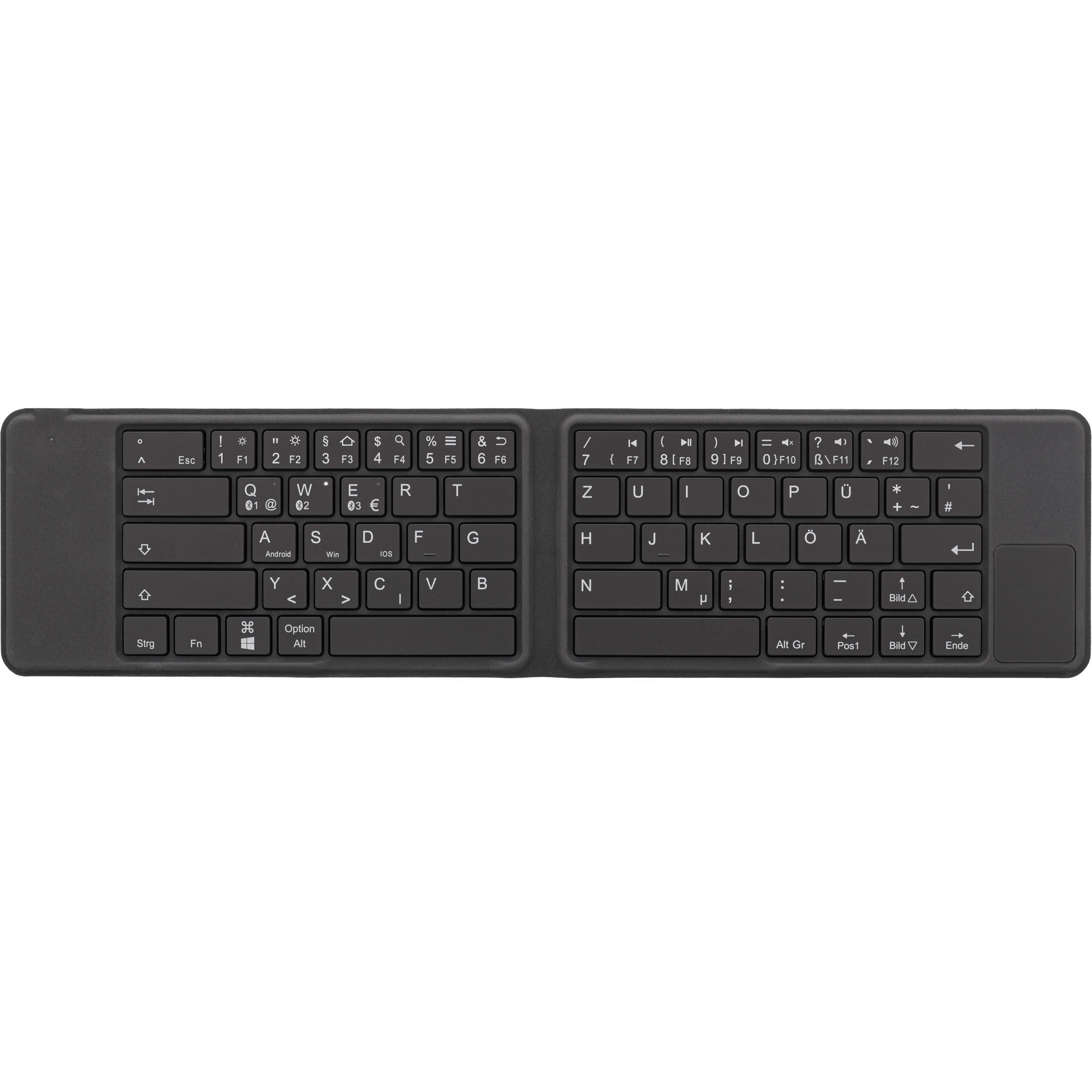 InLine foldable Bluetooth keyboard "BT-Pocket", for up to 3 Bluetooth devices – image 4