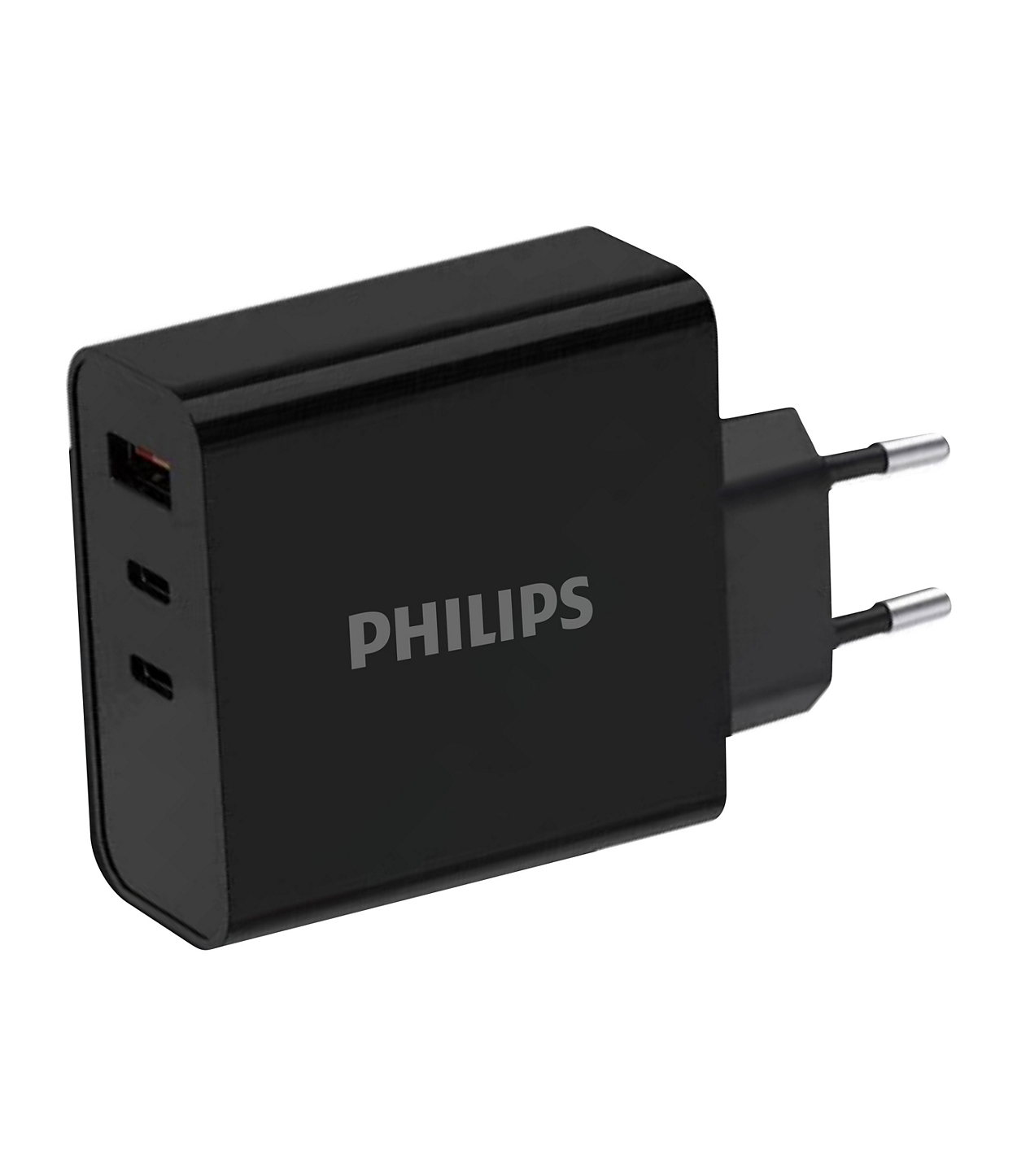 Philips - Chargeur secteur 65W 2 ports USB-Type C et 1 USB-A