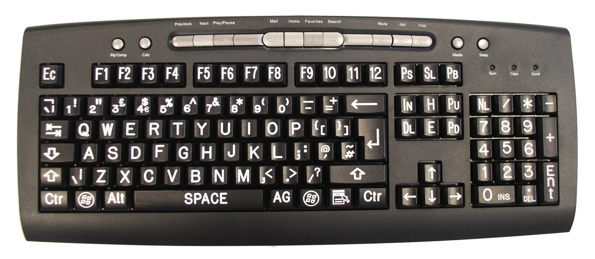 Hypertec K-HV-TW keyboard Home USB + PS/2 QWERTY English Black, Grey, White