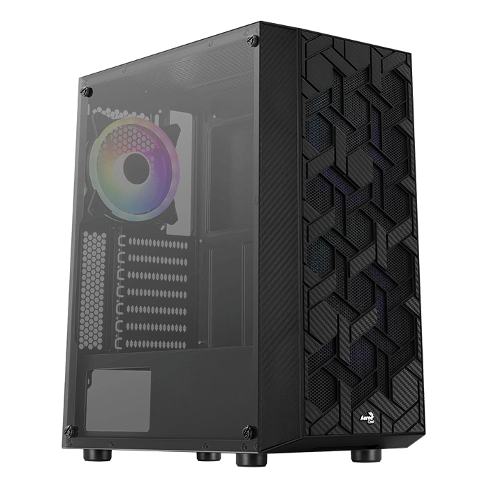Aerocool Hive-G-BK-v1 Midi Tower – image 1