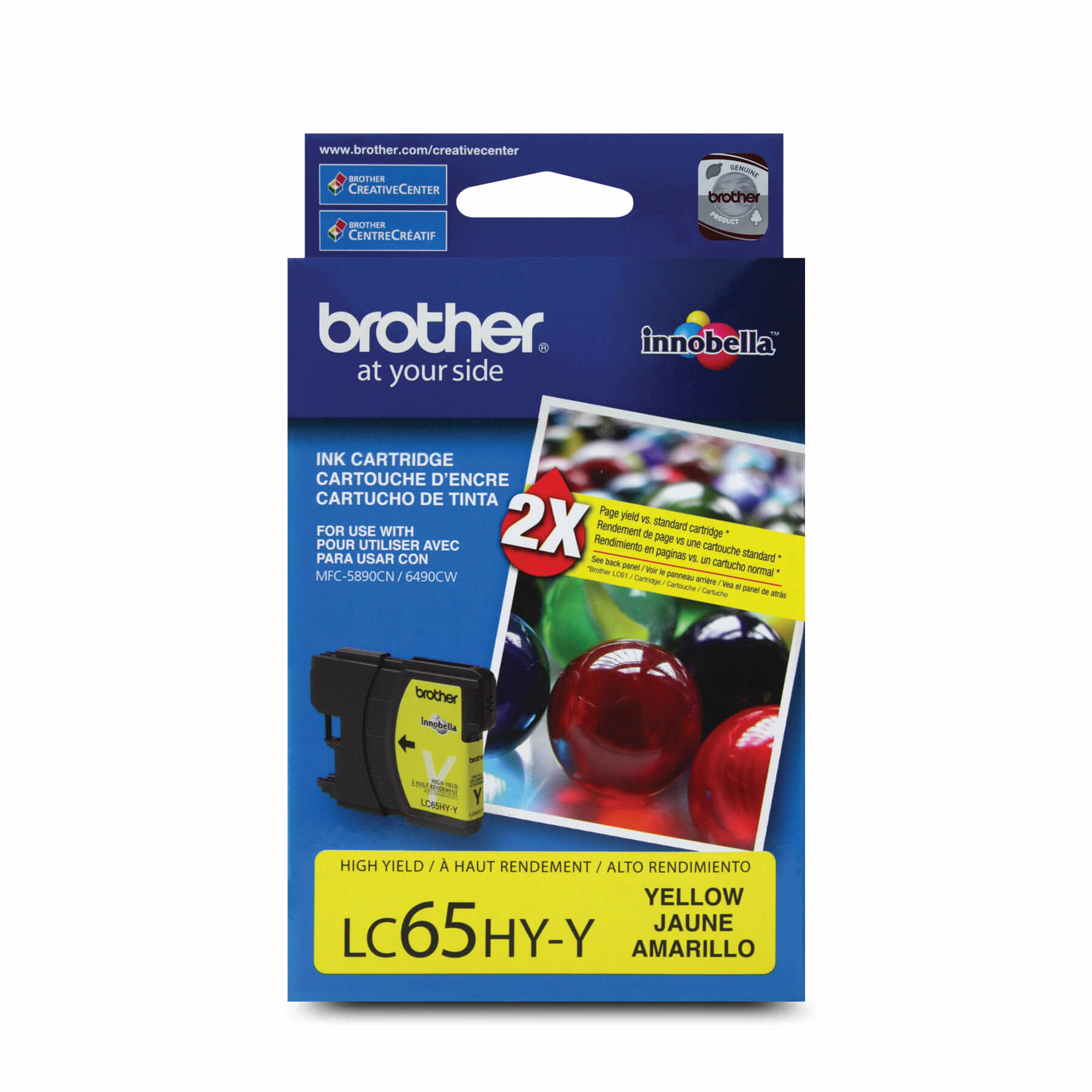 Brother LC-65HYYS ink cartridge Original High (XL) Yield Yellow
