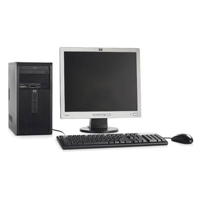 HP Compaq dx2250 AMD Athlon 64 X2 Business Desktop PC and HP L1906 Flat Panel Monitor