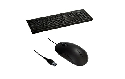 Targus BUS0067B keyboard Mouse included USB QWERTY Black
