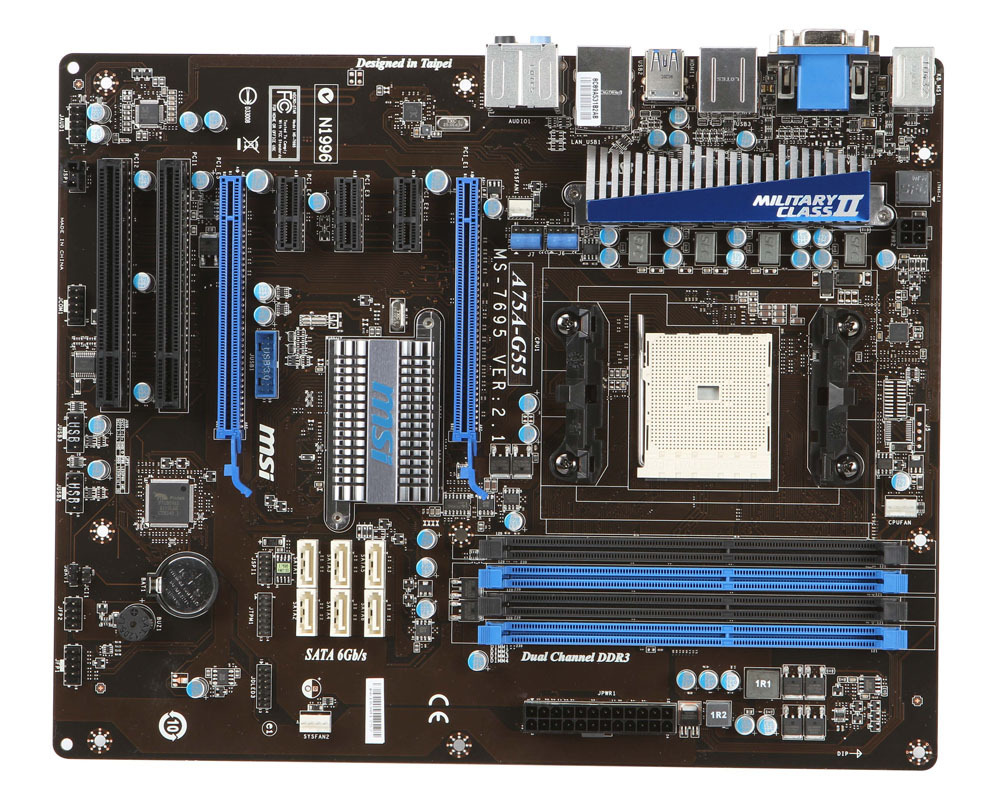 MSI A75A-G55 AMD Hudson D3 Socket FM1 ATX – image 2
