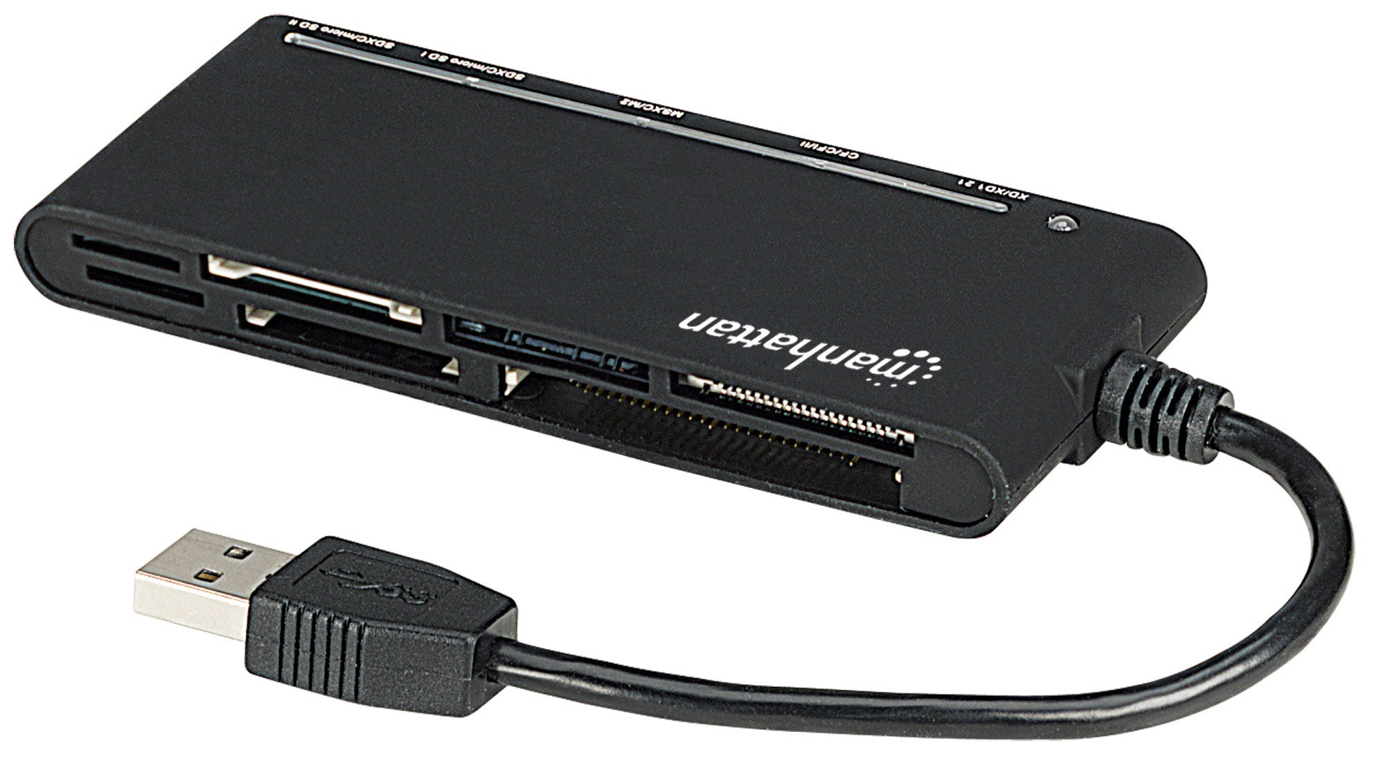 Manhattan USB-A Multi-Card Reader/Writer, 5 Gbps (USB 3.2 Gen1 aka USB 3.0), 62-in-1, SuperSpeed USB, Windows or Mac, Black, Three Year Warranty, Blister – image 4