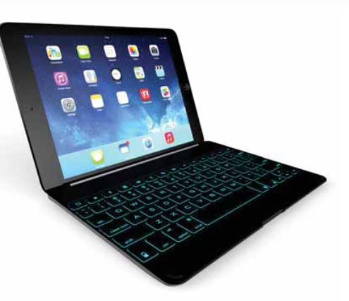 ZAGG GZKFHCBKLIT105 mobile device keyboard Bluetooth Black