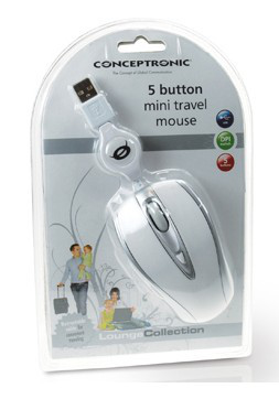Conceptronic 5 button Mini Travel Mouse – image 3