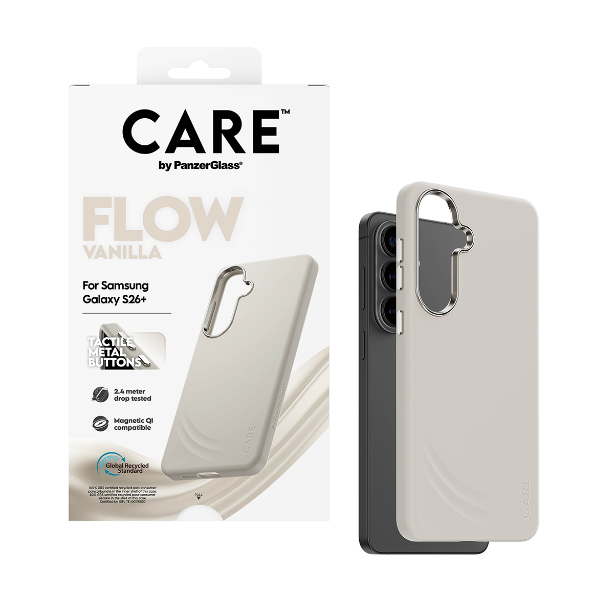 PanzerGlass CARE™ by PanzerGlass® Flow Case Vanilla w. Qi Samsung Galaxy S26+ – image 5