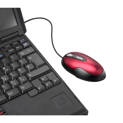 Targus USB 3-Button Laser Notebook Mouse, Red/Black – image 2