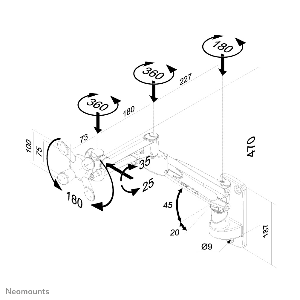 Neomounts tv wall mount – image 3