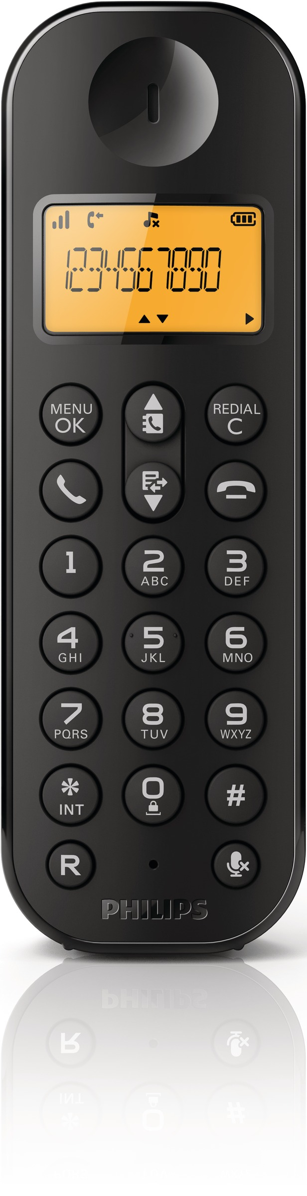 Philips D1201B/38 telephone DECT telephone Caller ID Black
