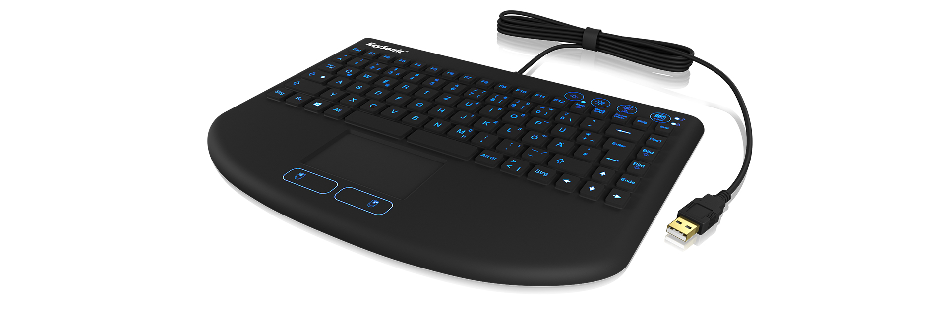 KeySonic KSK-5231INEL keyboard Home USB Black
