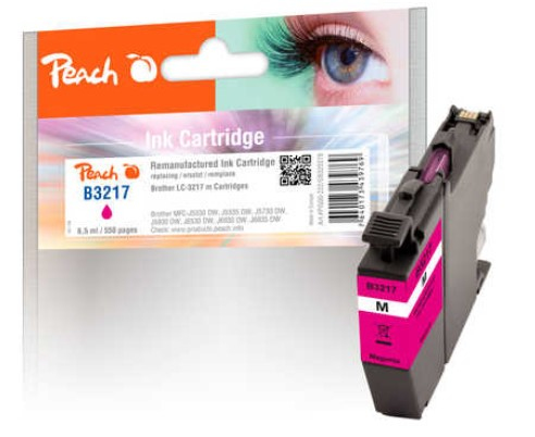 Peach Ink Cartridge magenta, compatible with Brother LC-3217M