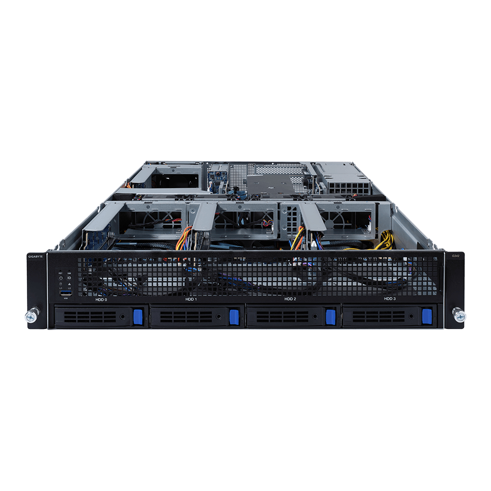 GIGABYTE G242-Z12 Socket SP3 Rack (2U) Black, Grey – image 4